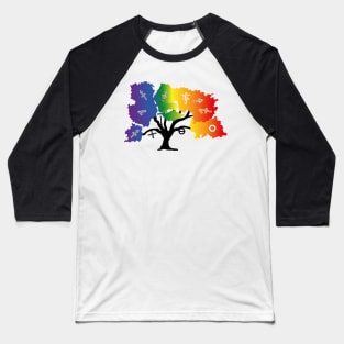 LGBTQIA+ tree Baseball T-Shirt